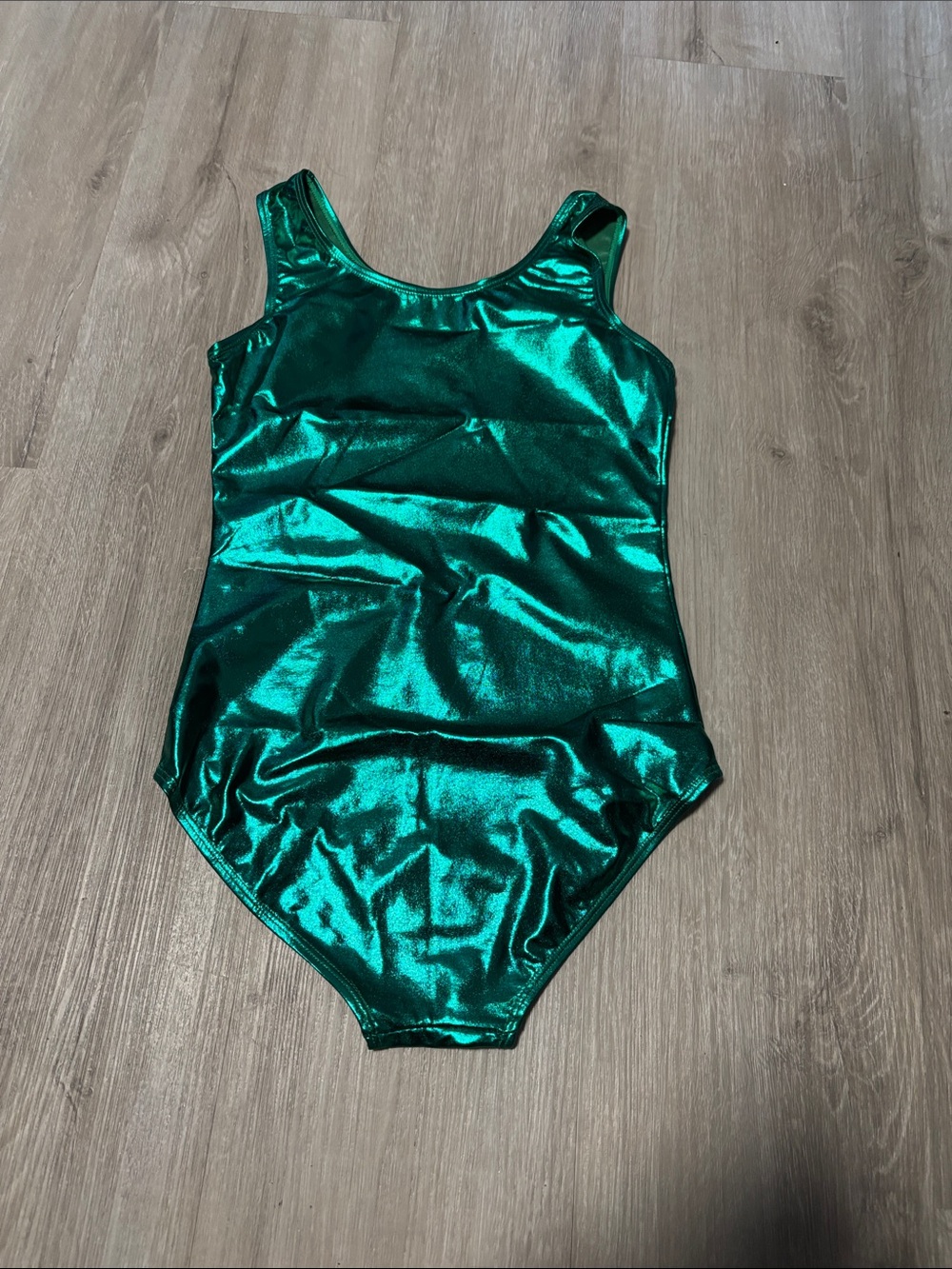Speerise Metallic Emerald Green Shiny One-Piece‎ Leotard